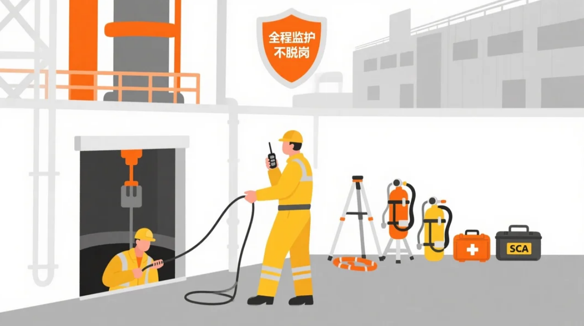 有限空间作业安全月特别管控 作业审批与现场监护双到位