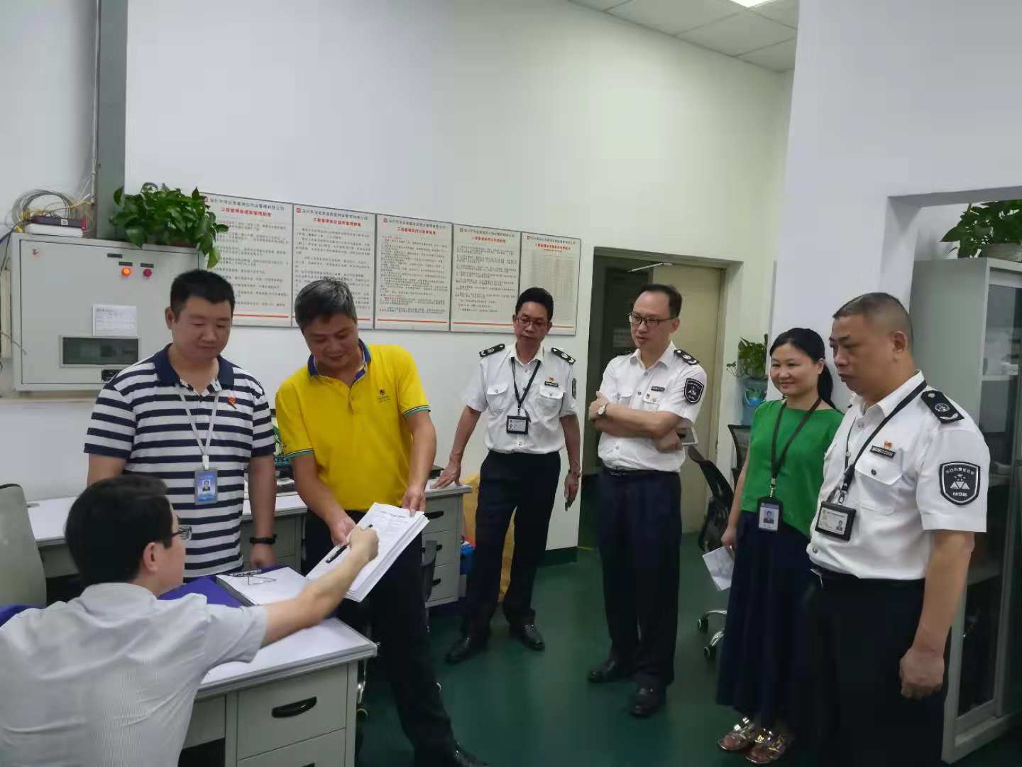 佳保安全为某政府部门开展市级“平安市场”创建考核验收工作