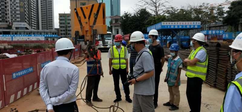 佳保安全为某地产公司在建项目开展月度安全检查