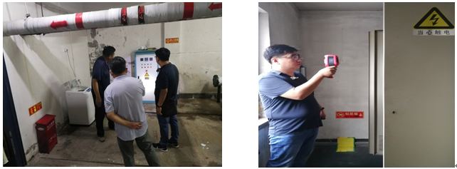 佳保安全为某地产所辖老旧小区开展隐患排查