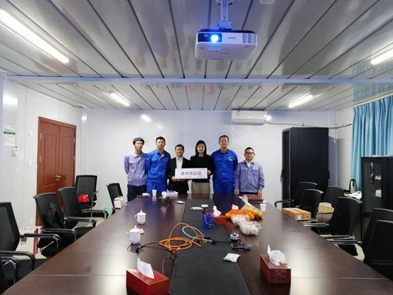 佳保安全慰问组到某核电集团慰问项目组员工