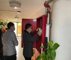 佳保安全为某公司开展消防月安全专项检查